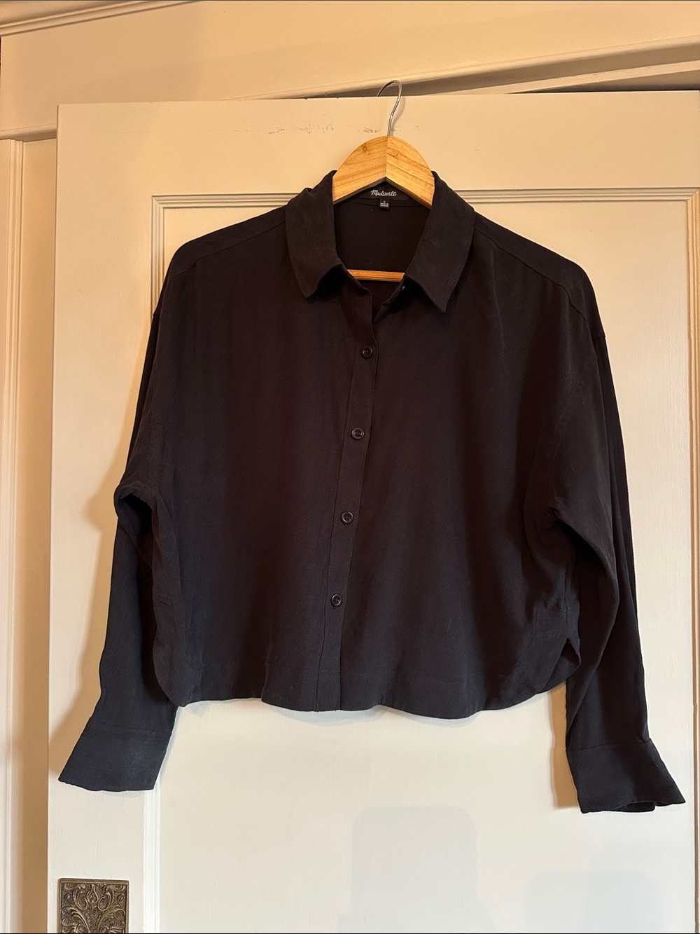 Madewell Lusterweave Hartfield Crop Shirt